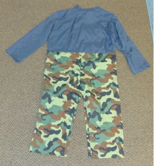 Skull Soldier Sniper Squadron Halloween Costume 4/6 Jumpsuit Boys 9 Piece Set - Picture 8 of 9